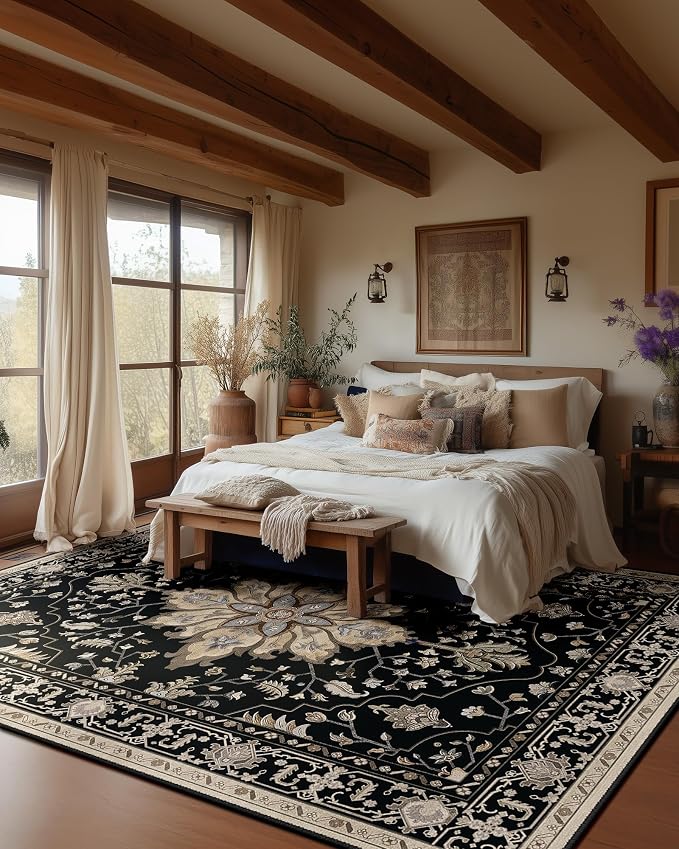 RELEANY Washable Area Rug, Large 10'x14', Water Repellent, Pet Friendly - Image 2