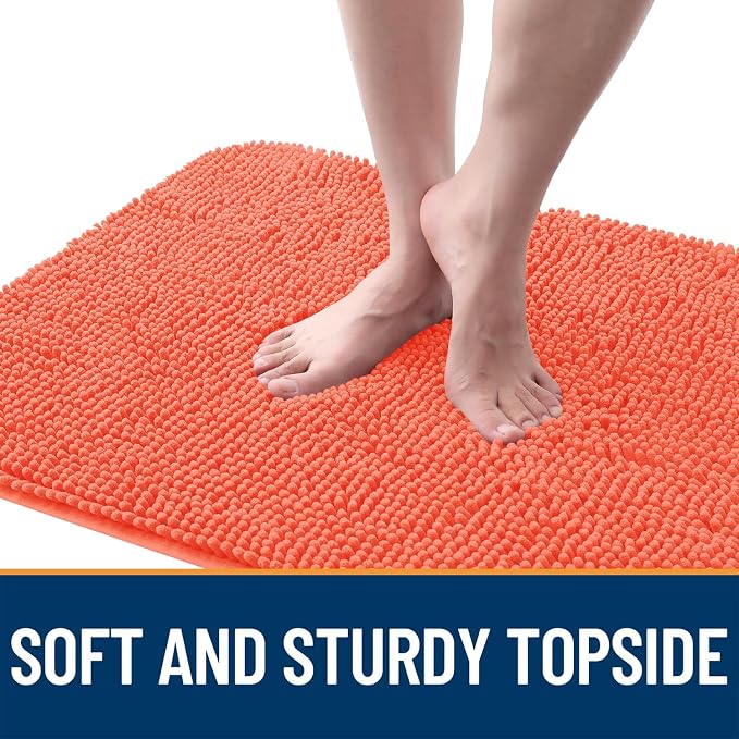 OLANLY Dog Door Mat for Muddy Paws 47x24, Super Absorbent Chenille Mud Mat | - Image 4