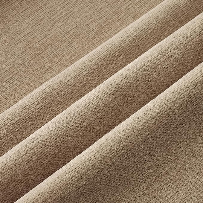 MIULEE Light Brown Chenille Couch Throw Pillow Covers, 18x18 | Set of 2 - Image 2