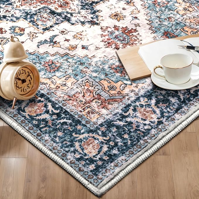 SERISSA 3x5 Washable Non Slip Boho Area Rug - Image 7