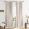 100% Blackout Curtains 102 Inch Length 2 Panels Set by Guken