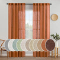 MIULEE Orange Fall Curtains 52x84 Inch 2 Panels by MIULEE