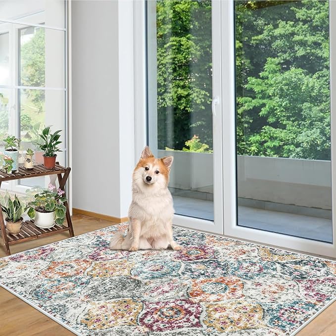 Lahome Moroccan Small Washable Area Rug, 3x5 Rug - Image 5