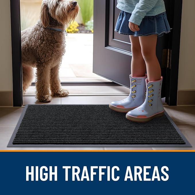 OLANLY Front Door Mat 33x21, Waterproof Heavy-Duty Indoor Outdoor Doormat | - Image 7