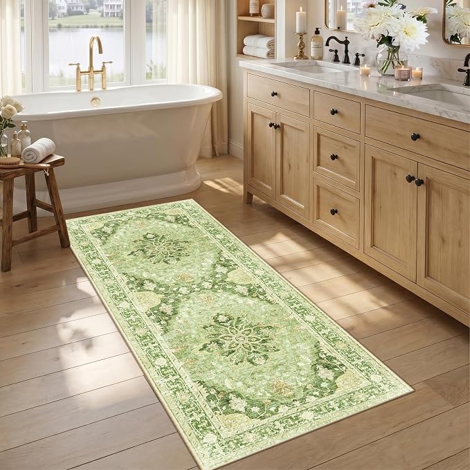 RELEANY Washable Area Rug, Runner 2'6"x5', Water Repellent, Pet Friendly - Image 2