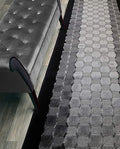 Custom Length Hallway Runner Rug, Slip Resistant, Checkered Black, 26 Inch X 34 by ORFAHOME