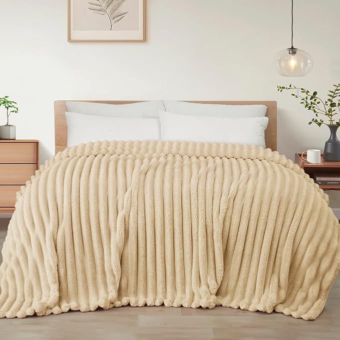 Exclusivo Mezcla Striped King Size Fleece Blanket by ExclusivoMezcla