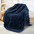 Exclusivo Mezcla Striped Fleece Throw Blanket by ExclusivoMezcla