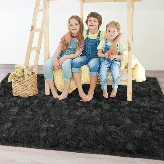 Chicrug Soft Area Rugs for Bedroom Living Room Plush Fluffy Rug 5x8 | Shag - Image 3