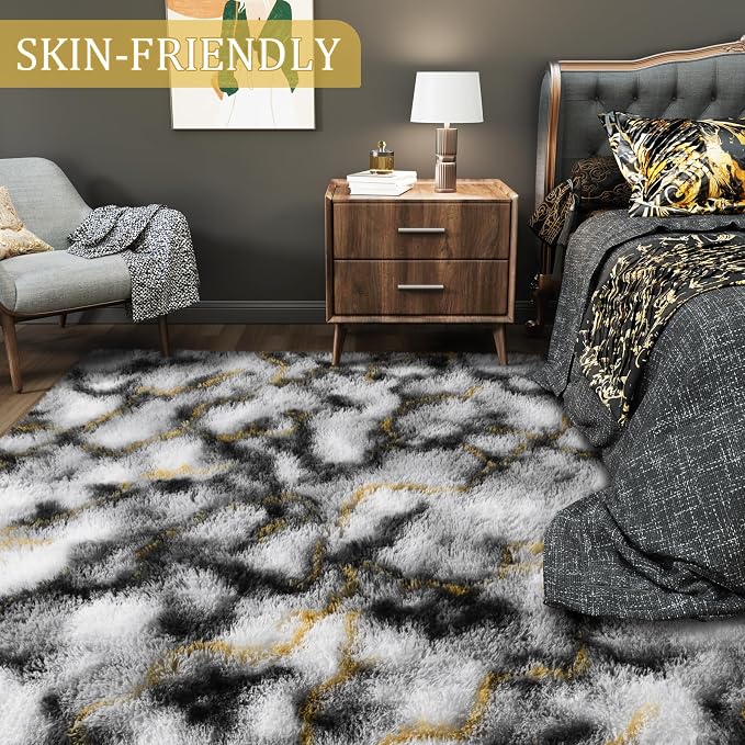 LOCHAS Area Rugs Fluffy Living Room Carpets - Image 4