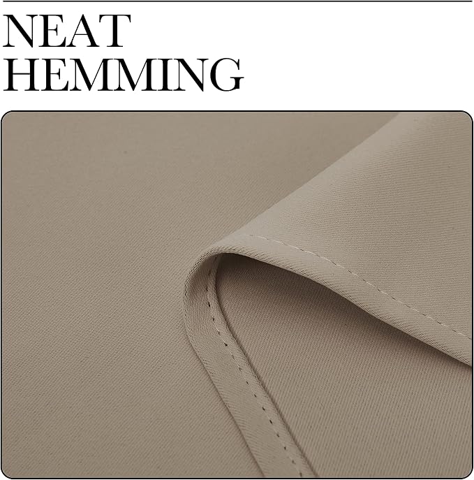 NICETOWN Window Curtain Panels, Thermal Insulated Solid Grommet Blackout - Image 7