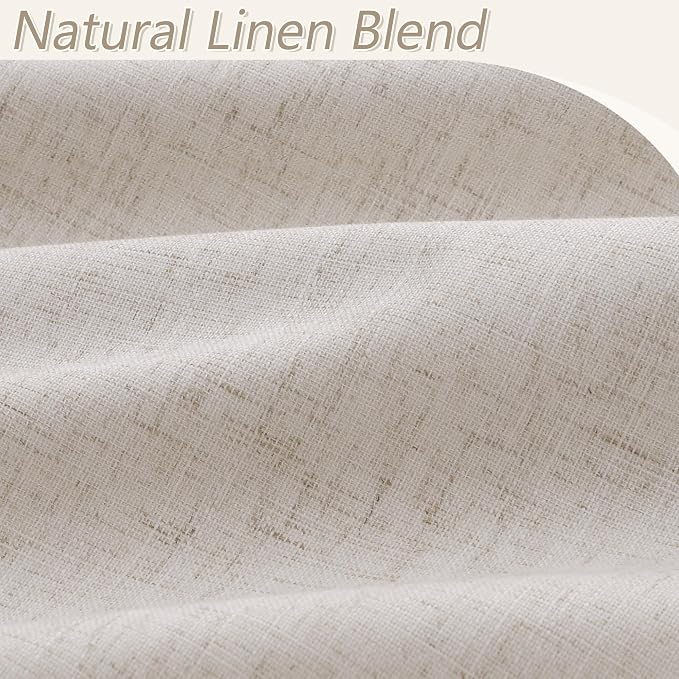 100% Blackout Curtains 96 Inch Length 2 Panels Set - Image 3