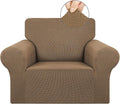 Stretch Chair Sofa Slipcover, Single Couch Cover, Camel | 1-Piece Washable Sofa by KEKUOU