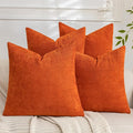 Set of 4 Soft Textured Decorative Throw Pillow Covers 22x22 Inch Cozy Farmhouse by Cozoomy