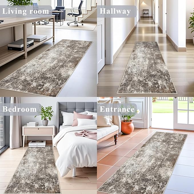 Washable 2x8 Kitchen Rug Runner – Non-Slip Stain-Resistant Soft Carpet Runner - Image 3
