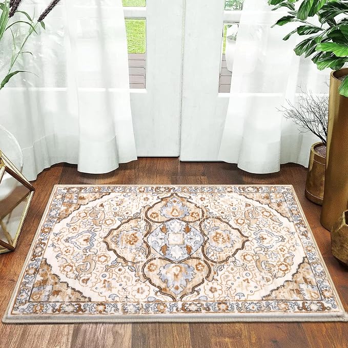 HEBE Indoor Door Mat 2'x3', Washable Welcome Mat - Image 7