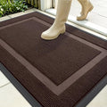OLANLY Front Door Mat Outside 35x23, All-Season Heavy-Duty Rubber Doormat | by OLANLY
