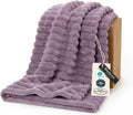 Bedsure Soft Twin Blanket for Bed Decor Gifts Light Purple 60"x80" | Birthday by Unknown