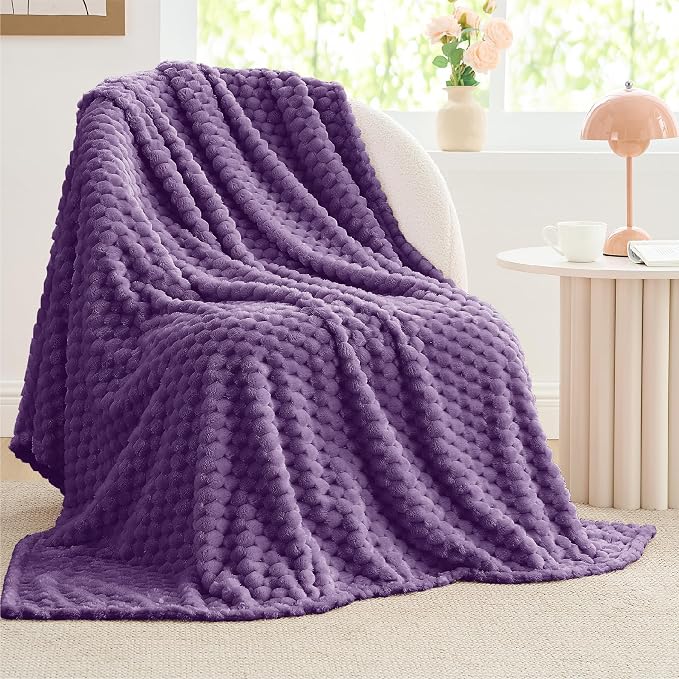 BEDELITE Purple Throw Blanket for Couch, Soft Cozy Gifts for Women, 50 * 60 | by BEDELITE