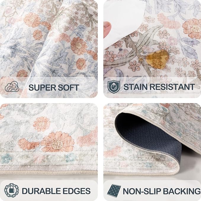 Washable 2'6" x 8' Runners for Hallways, Non Slip Long Floor Runner for Kitchen - Image 5