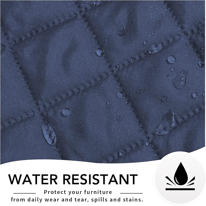 Easy-Going Reversible Couch Cover, Chaise Lounge, Dark Blue/Dark Blue | Machine - Image 6