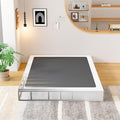 EMODA 8 Inch Full Size Box Spring Bed Base, 3000 LBS Heavy Duty Metal Mattress Foundation with Fabric Cover, Easy Assembly, Black
