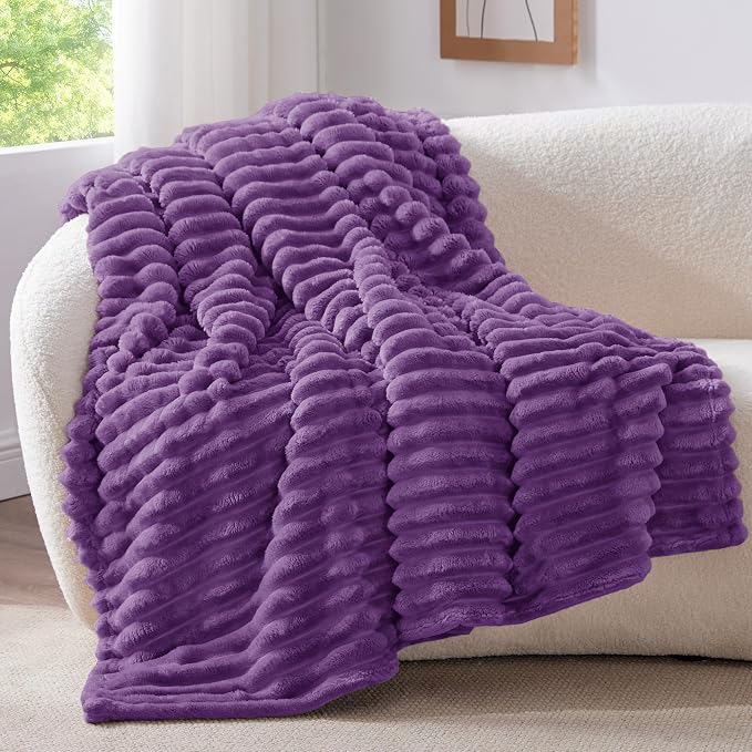 BEDELITE Ribbed Twin Blanket for Couch & Bed, Warm Yet Lightweight, Ribbed by BEDELITE