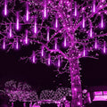 Kwaiffeo Halloween Lights, Waterproof Meteor Shower Lights for Halloween Christmas New Year Decorations Outdoor, 8 Tube, UL Plug