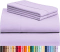 LuxClub 3 PC Sheet Sheets Deep Pockets Wrinkle Free-Kids-Fitted Sheets Machine Washable Hotel Bedding Silky Soft - Lavender Twin