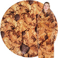 Jorbest Cookie Blanket Adult Size 71 Inches Birthday Gifts for Women Men Mom Teen Boys Girls, Novelty Cookie Throw Blanket Funny Gifts for Adult Kids, 285 GSM Soft Flannel Food Blanket (Dark Brown)