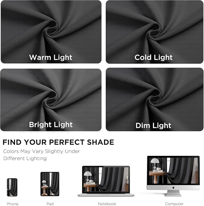 Joydeco 96 Inch Blackout Curtains - Image 6