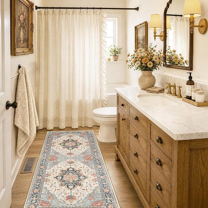 RELEANY Washable Area Rug, Runner 2'x6', Water Repellent, Pet Friendly - Image 3