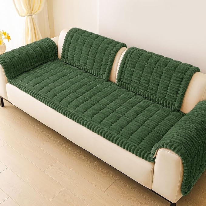 Couch Cover for Dogs, Washable Non Slip Plush Flannel Sofa Protector | Thick - Image 9