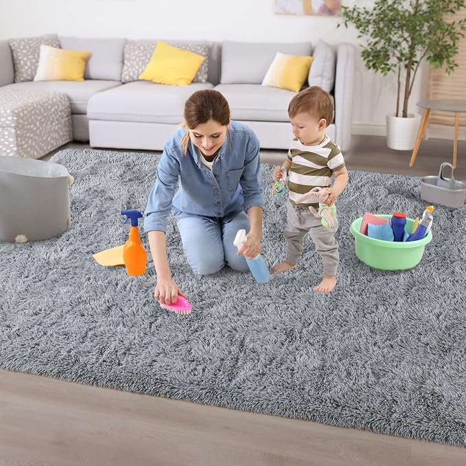 Chicrug Soft Area Rugs for Bedroom Living Room Plush Fluffy Rug 4x6 | Shag - Image 8
