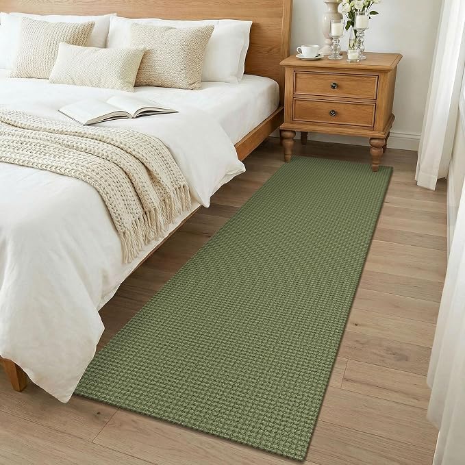 KOZYFLY Woven 2x7 Washable Kitchen Runner Rug, Non Slip Runners - Image 8