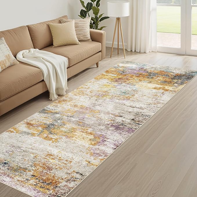 LOONGRUG Runner Rug 3x10 Washable Non-Slip Kitchen Neutral Modern Rug | - Image 8