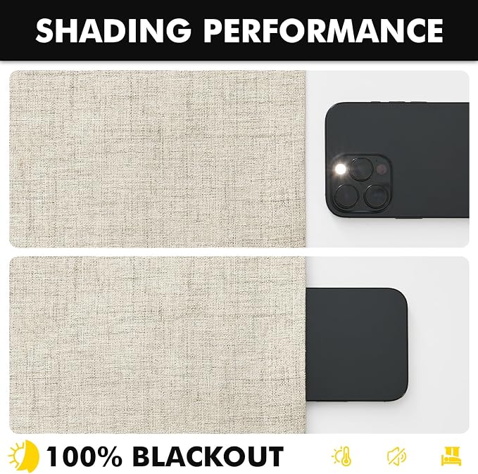 MIULEE 100% Blackout Linen Curtains - Image 7