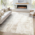 5x7 Area Rugs Washable Rug: Abstract Neutral Rugs Modern Non Slip Area Rug by MXSANYOORUG