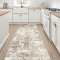 LOONGRUG Runner Rug 2x6 Washable Non-Slip Kitchen Neutral Modern Rug | Abstract by LOONGRUG
