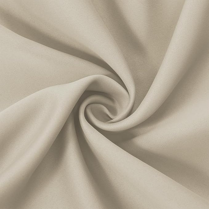 Light Beige Thermal Blackout Curtains/38 x 54 Inch/Set of 2 Panels Room - Image 5