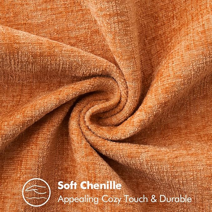 MIULEE Fall Decorative Couch Throw Pillow Covers 18x18 Inch Orange 2 Pack | - Image 3