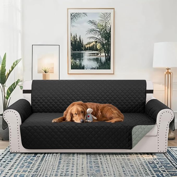 Reversible Couch Cover for 3 Cushion, Pet Friendly Water Repellent Couch Sofa - Image 2