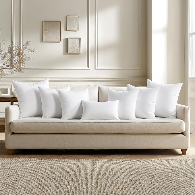 MIULEE 26x26 Euro Pillow Inserts 4 Pack, Throw Pillows - Image 8