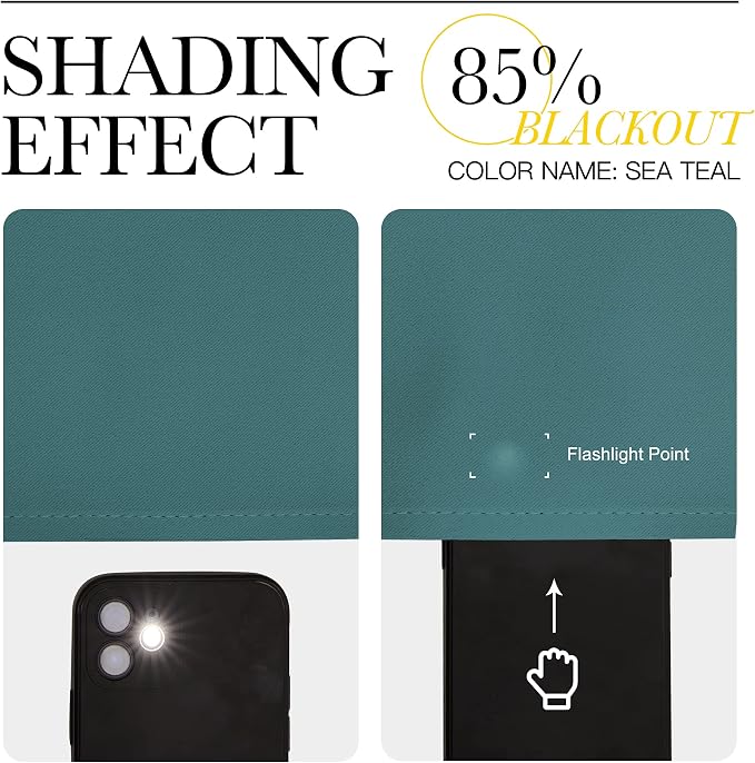 NICETOWN Kitchen Curtains Blackout Drapes & Curtains, Energy Smart Window - Image 5