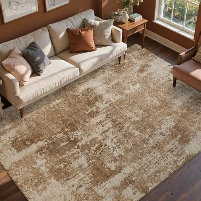 6x9 Ft Large Area Rugs for Living Room, Soft Non-Slip Washable Rugs Modern by Cuzwlovita