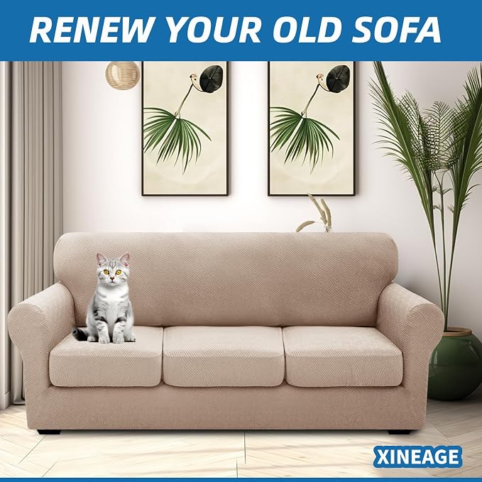 XINEAGE 2026 New 4 Pieces Couch Covers - Image 4