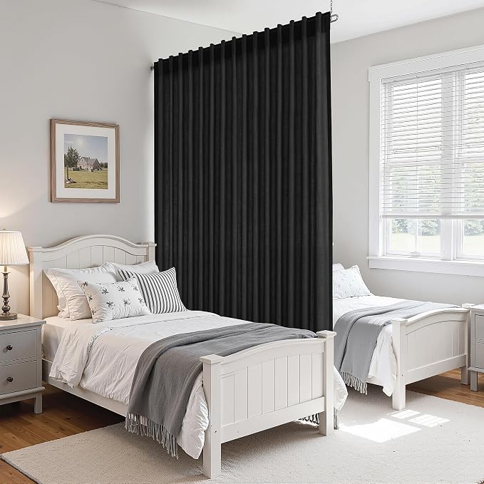 Extra Wide 100x96 Inch Linen Curtains - Image 8