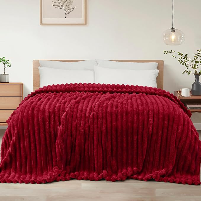 Exclusivo Mezcla Striped Queen Size Fleece Blanket by ExclusivoMezcla