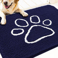 OLANLY Dog Door Mat for Muddy Paws 34x21, Paw Print Design Chenille Mud Mat | by OLANLY