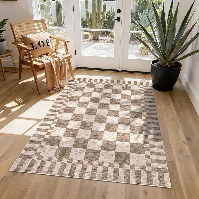 GarveeHome Checkered Rug 3x5 Area Rugs - Image 3